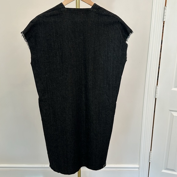 Jag Jewel black denim dress with pockets; One Size - Picture 5 of 7